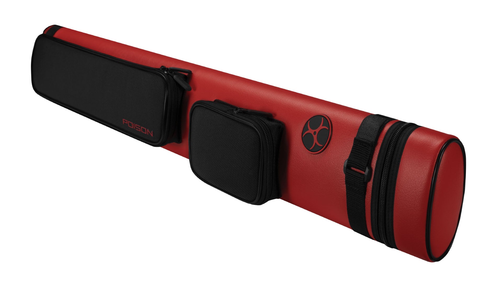 NEW Poison Armor 3 2x2 Red Hard Pool Cue Case FREE US SHIPPING 