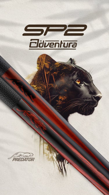 Predator SP2 Adventura Cocobolo Pool Cues Banner