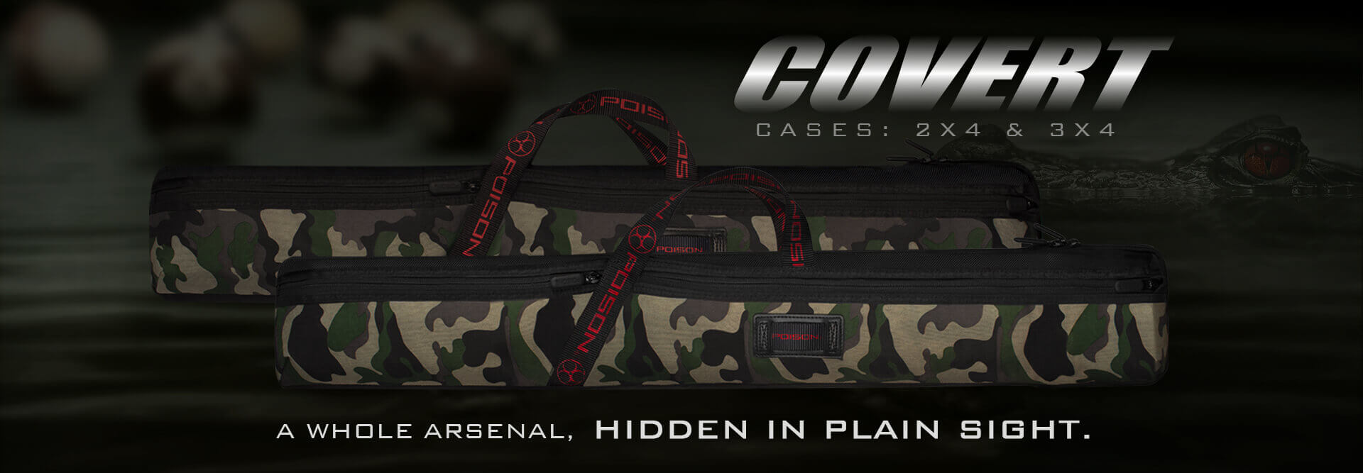Poison Covert Camouflage Pool Cases